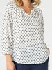Get Dotty Embroidered Top - Navy/White rc&co