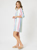 Havana Stripe Print Dress - Basil Multi rc&co