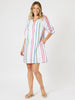 Havana Stripe Print Dress - Basil Multi rc&co
