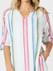 Havana Stripe Print Dress - Basil Multi rc&co