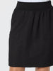 Lino Stitch Hem Detail Skirt - Black