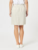 Stitch Hem Detail Skirt - Natural RC&CO