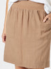 Stitch Hem Detail  Skirt - Nutmeg RC&CO