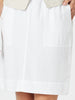 Stitch Hem Detail Skirt - White RC&CO