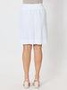 Lino Stitch Hem Detail Skirt - White