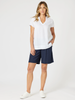 Beau Lino V Neck Top - White RC&CO