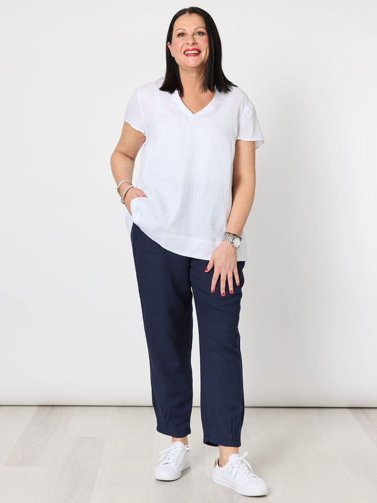 Lino Tapered Pant - Navy RC&CO