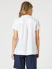 Beau Lino V Neck Top - White RC&CO