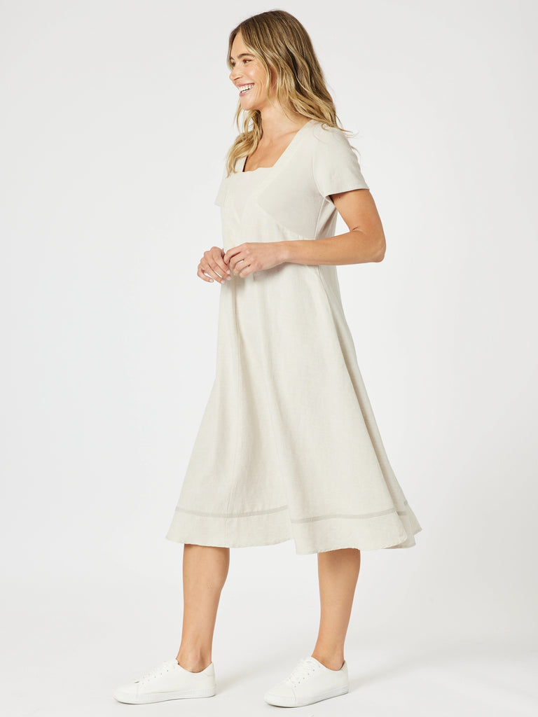 Lino Le Marais Dress - Natural RC&CO