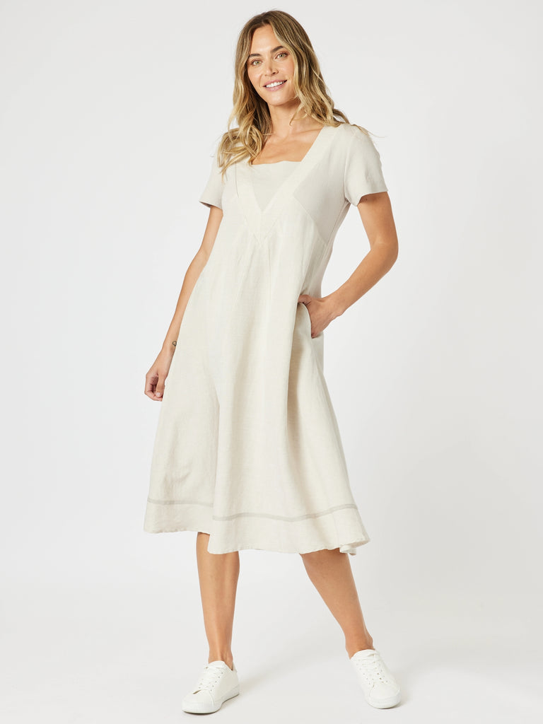 Lino Le Marais Dress - Natural RC&CO