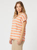 Addison Stripe Tee - Mango Natural rc&co