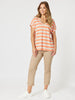 Addison Stripe Tee - Mango Natural rc&co