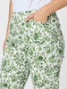 Alexandria Floral Print Pant - Basil White