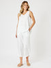 Lino Wide Leg Pant - White RC&CO