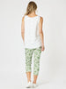 The Lino Button Back Cami - White