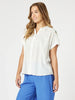 Tropical Embroidered Shirt - White 