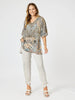 Luxe Ruche Tie Pant  - Champagne