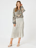 Lux Ruche Skirt - Champagne rc&co