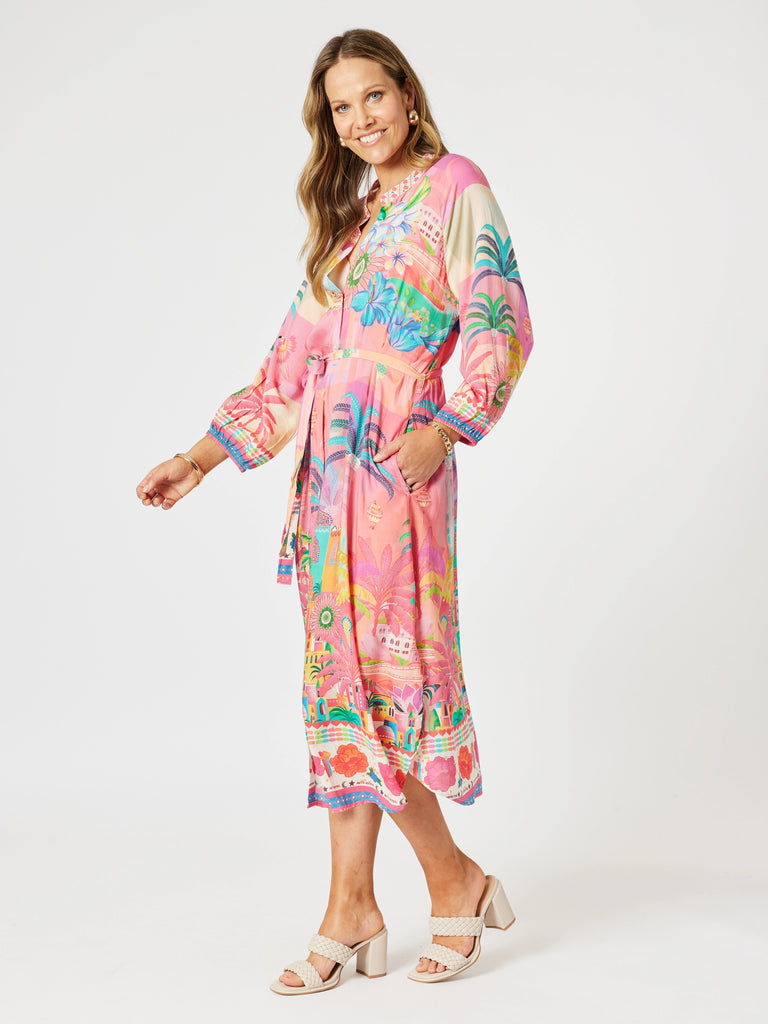 Mandalay Bay Print Dress - Pink/Multi rc&co