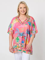 Mandalay Bay Print Top - Pink/Multi