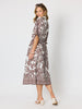 Palm Cove Shirt Dress - Espresso White rc&co