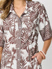 Palm Cove Shirt Dress - Espresso White rc&co