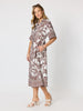 Palm Cove Shirt Dress - Espresso White rc&co