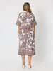 Palm Cove Shirt Dress - Espresso White rc&co