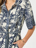 Palm Cove Print Button Dress - Navy Multi rc&co