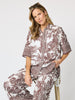 Palm Cove Print Shirt - Espresso White rc&co