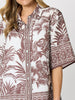 Palm Cove Print Shirt - Espresso White rc&co