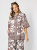 Palm Cove Print Shirt - Espresso White rc&co