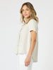 Lino Embroidered Shirt - Natural/White RC&CO