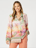 Passport Print Shirt - Sunset Multi