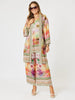 Passport Print Kimono - Sunset Multi