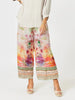 Passport Print Wide Leg Pant - Sunset Multi
