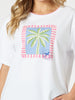 My Island Print Tee - White rc&co