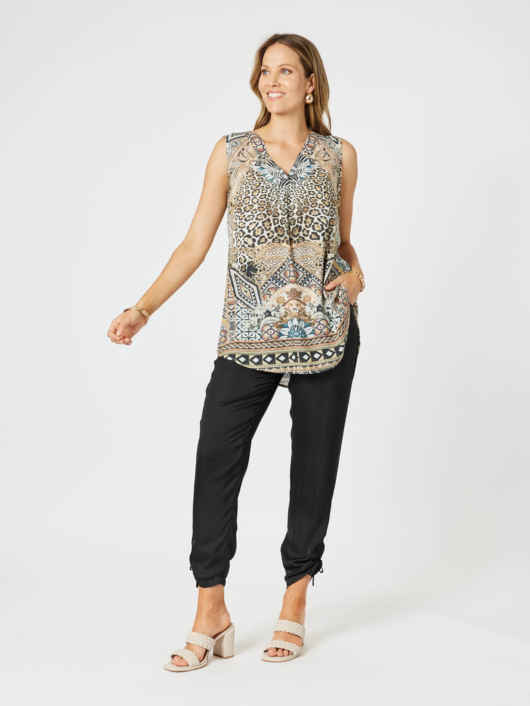 Lux Ruche Tie Pant - Black rc&co