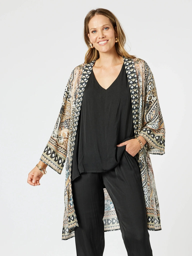 Emerson Animal Print Kimono - Animal rc&co