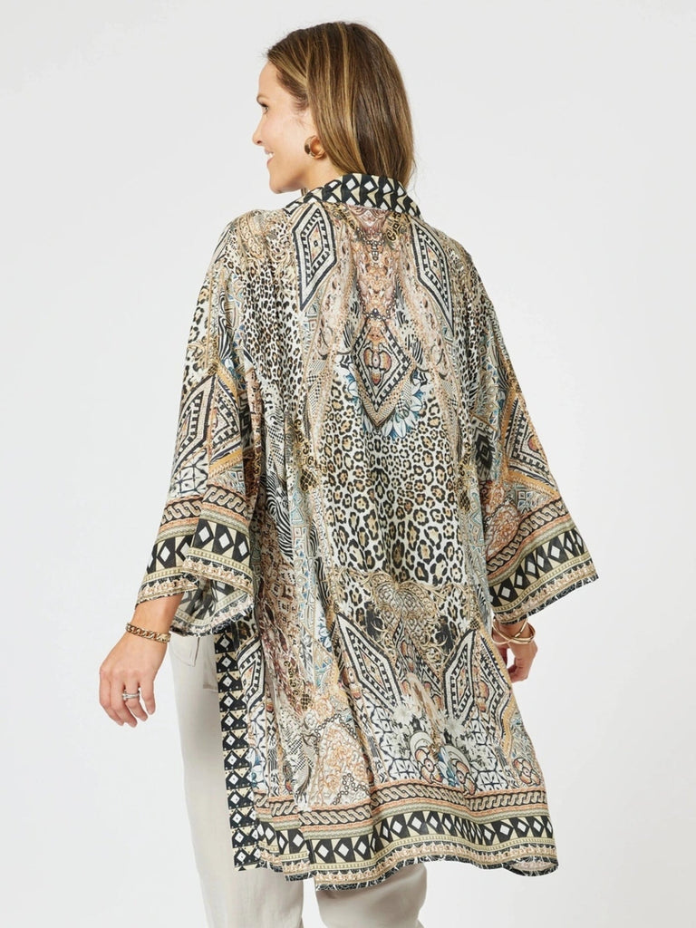 Emerson Animal Print Kimono - Animal rc&co