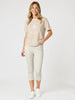 Cote D Azur Stripe Print Tee - Natural/White rc&co