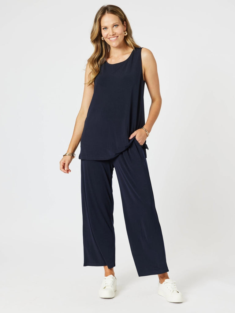 Basic Travel Jersey Tank - Navy rc&co