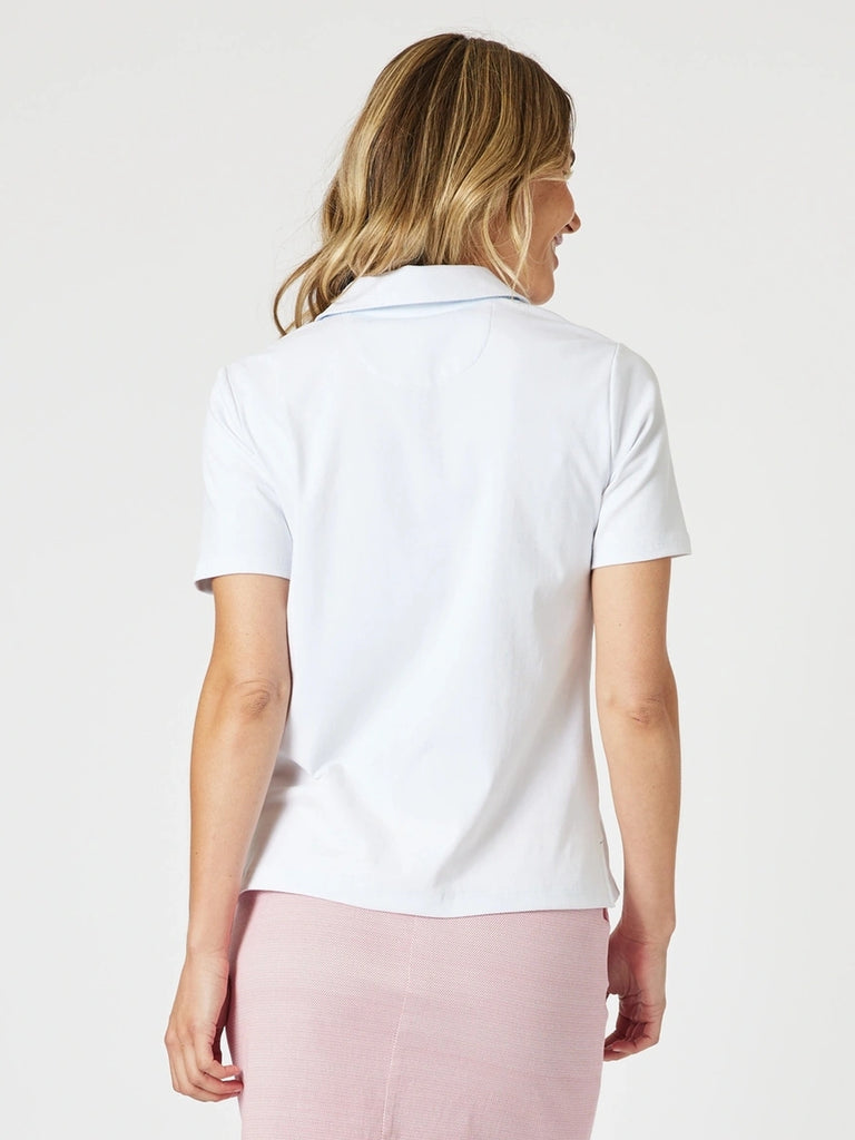 Classic Rib Polo - White RC&CO