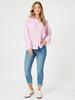 Crayon Stitch Shirt - Pink