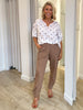 Rattan Embroidered Top - White/Natural