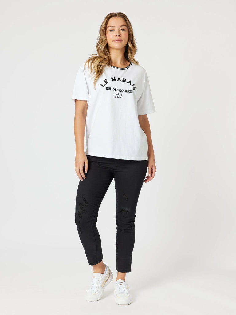Le Marais T-Shirt -  White rc&co