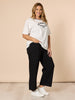 Marine Wide Leg Pant - Black