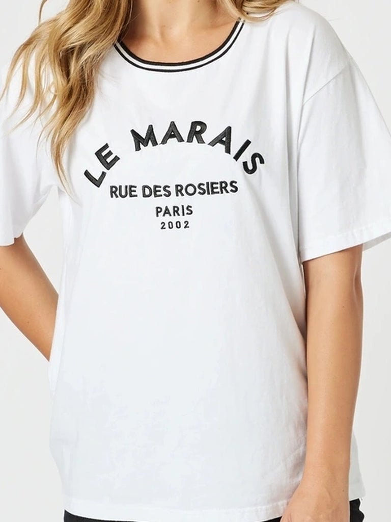 Le Marais T-Shirt -  White rc&co