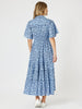 Blue Cockatoo Print Dress - Blue rc&co
