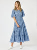 Blue Cockatoo Print Dress - Blue rc&co